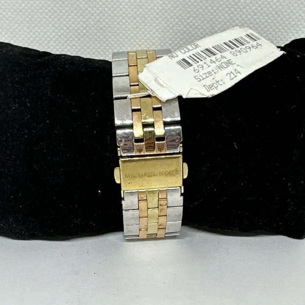 Michael Kors Ritz MK5650 Women Tri-Tone Stainless Steel Analog Dial Watch NUL55